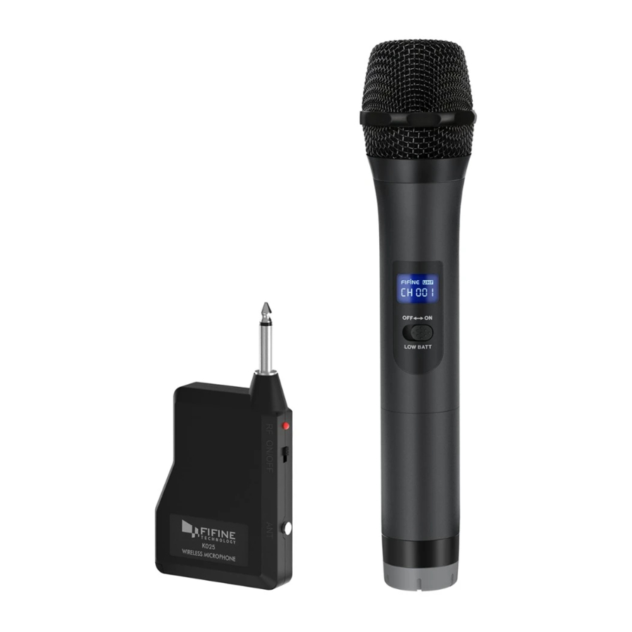 Fifine K025 Microphone User s Guide ManualsLib