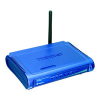TRENDnet TEW-452BRP - 108Mbps Wireless Super G Broadband Router User Manual