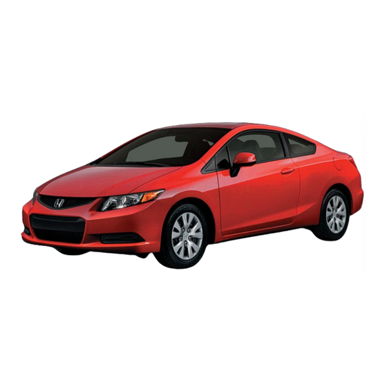 Honda 2012 CIVIC COUPE DX Technology Reference Manual