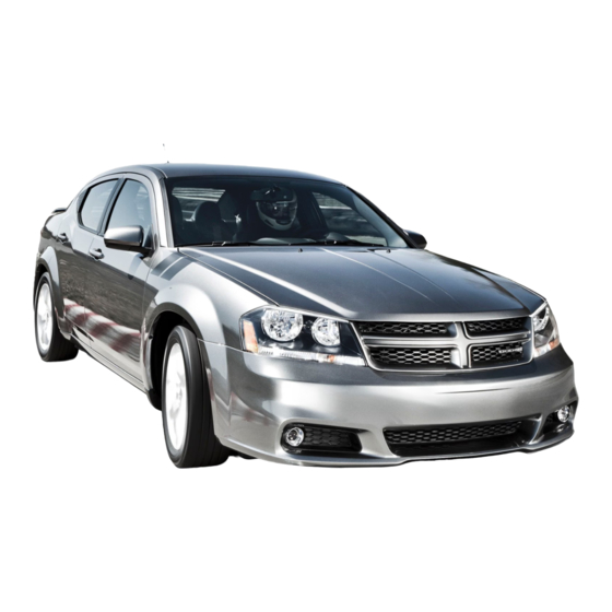 Dodge 2013 Avenger User Manual