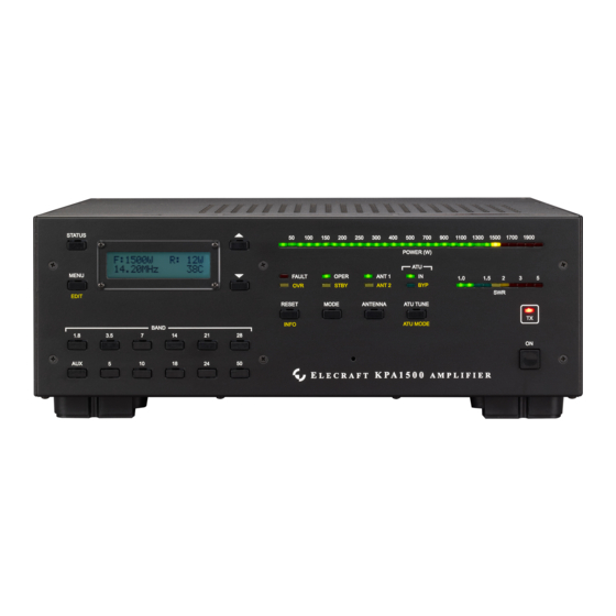 ELECRAFT KPA1500 Owner's Manual