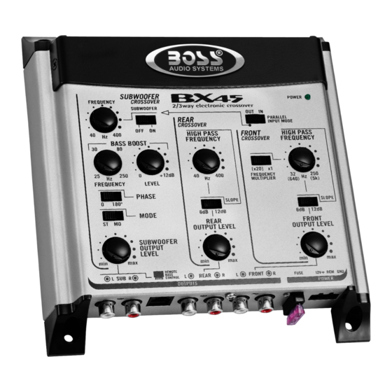Boss BX45 User Manual