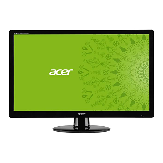 Acer S230HL LED Monitor Manuals