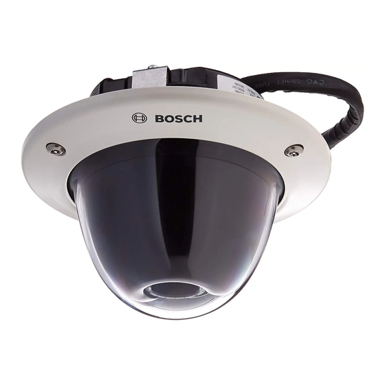 Bosch FLEXIDOME IP starlight6000 VR NIN-63013 Manuals