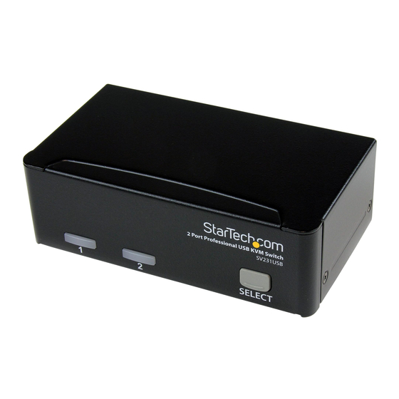 StarTech.com StarView SV231USBGB Instruction Manual