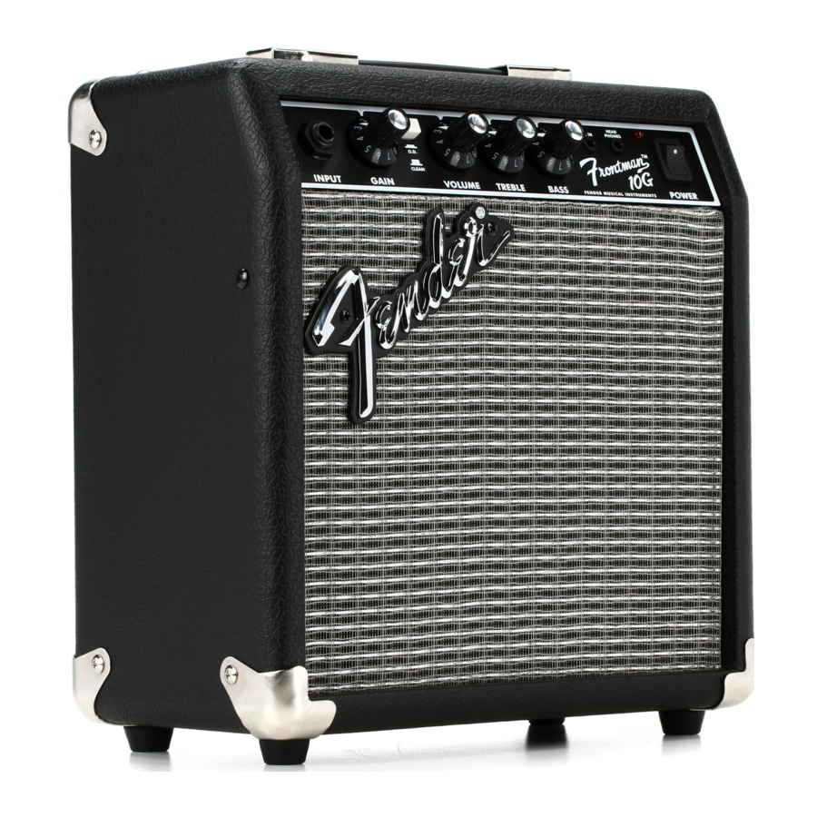 Fender Frontman 10G - Amplifier Manual