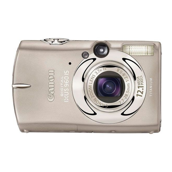 Canon Digital IXUS 960 IS User Manual