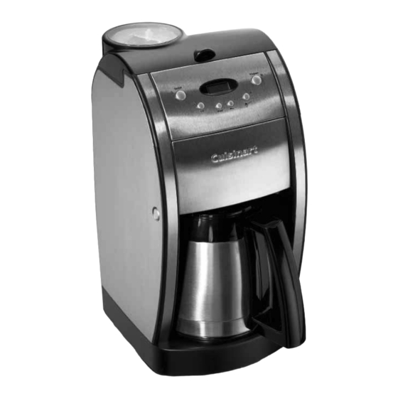 Cuisinart DGB600BCU Instruction Booklet