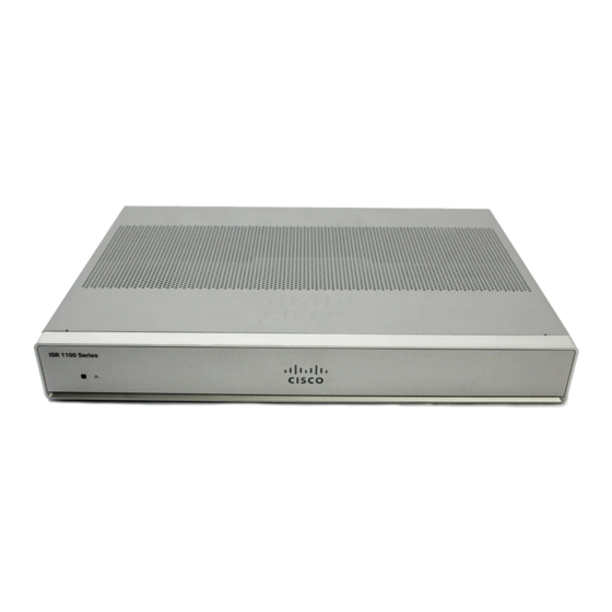 Cisco 1109-4PLTE2P Hardware Installation Manual