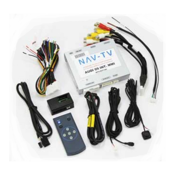 Nav TV AUDI-09 INT MMi Manual