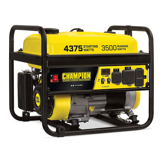 Champion 100555 Quick Start Manual