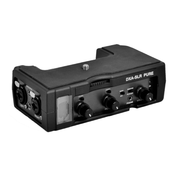 BeachTek DXA-SLR PURE Operating Manual