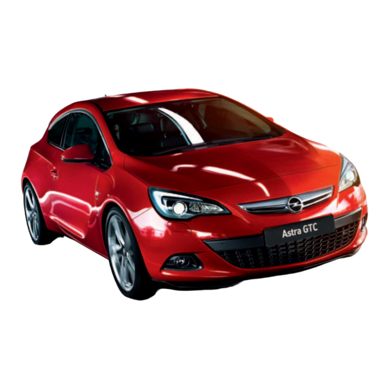 Opel ASTRA GTC 2014 Brochure & Specs