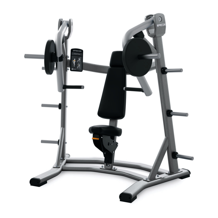 Precor Discovery Plate Loaded Line Assembly Manual