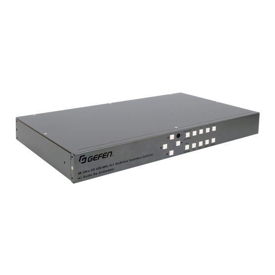 Gefen 4x1 Multiview Seamless Switcher User Manual
