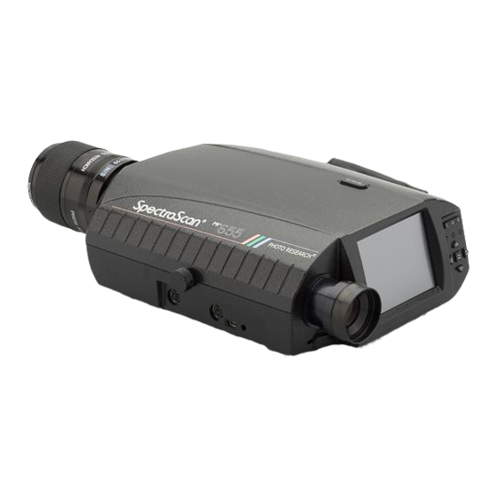 Jadak PHOTO RESEARCH SpectraScan PR-655 User Manual