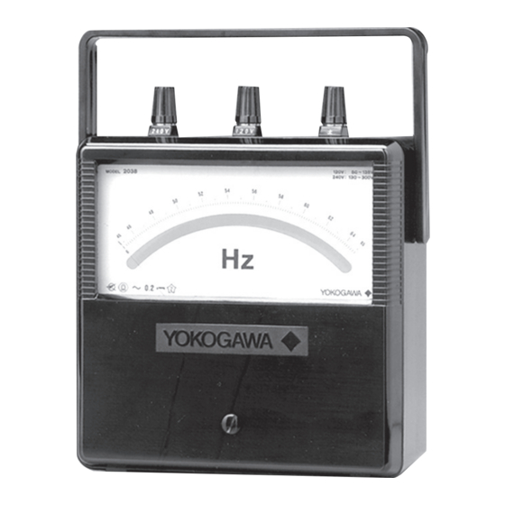 YOKOGAWA 2038 User Manual