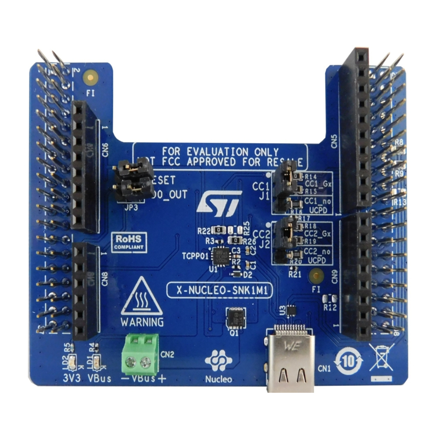ST X-NUCLEO-SNK1M1 User Manual