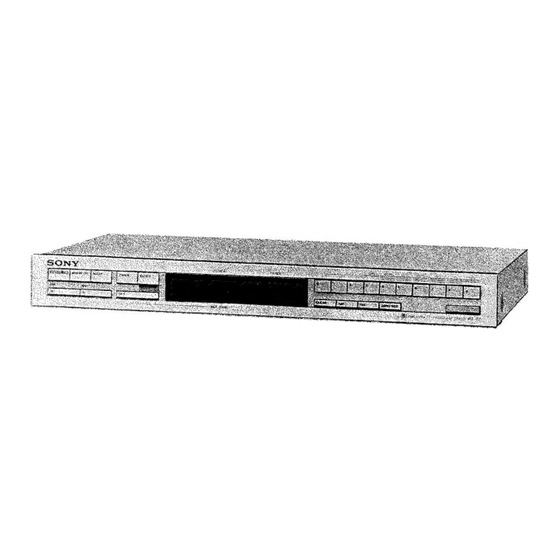 Sony PT-77 Manuals | ManualsLib