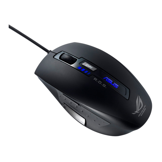 User Manuals: Asus GX800 Laser Gaming Mouse