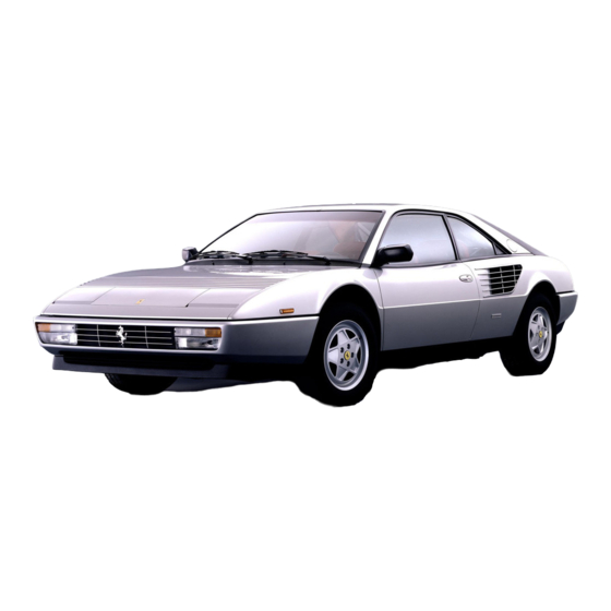 Ferrari Mondial 3.2 Owner's Manual