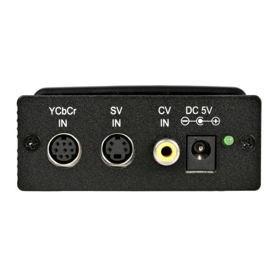 StarTech.com VID2VGATV User Manual