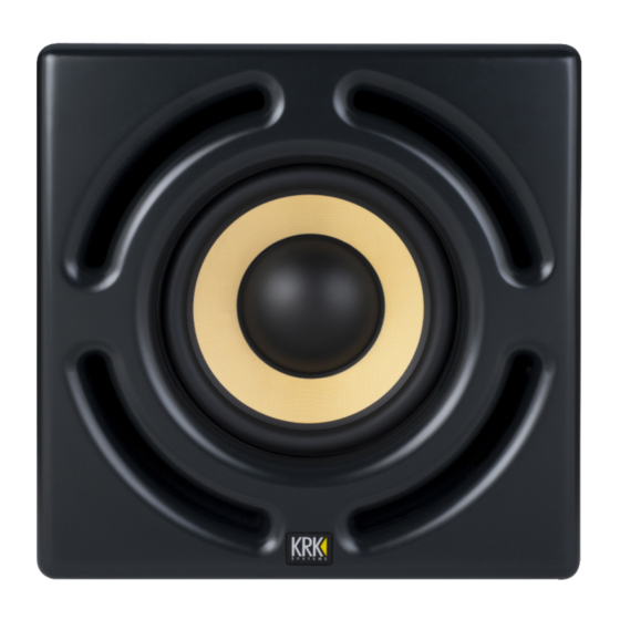 KRK 12SHO USER MANUAL Pdf Download ManualsLib