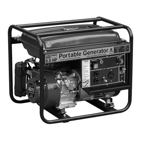 CHICAGO ELECTRIC 65414 SET UP, OPERATING, AND SERVICING INSTRUCTIONS