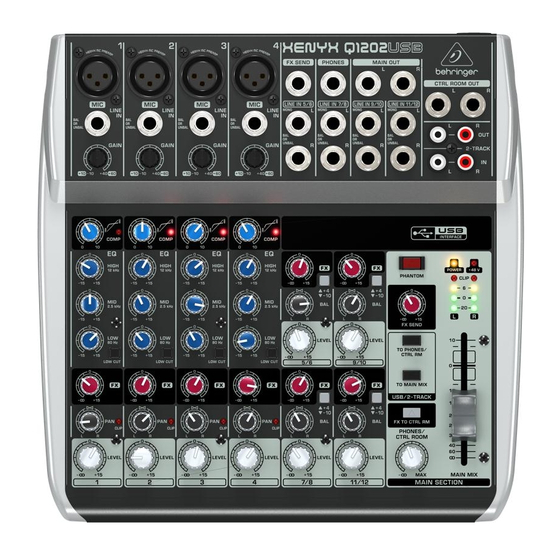 Behringer XENYX 502 User Manual