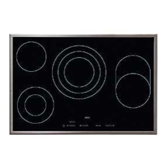 AEG ELECTROLUX 86700 K INSTALLATION AND OPERATING INSTRUCTIONS MANUAL