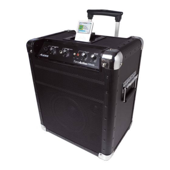 ALESIS TRANSACTIVE MOBILE PA SYSTEM QUICK START OWNER