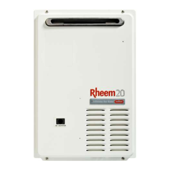 RHEEM 18 OWNER'S MANUAL & INSTALLATION INSTRUCTIONS Pdf Download