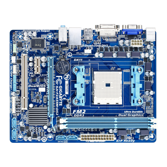 Совместимость gigabyte ga f2a55m ds2