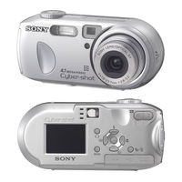 Sony DSC-P93 - Cyber-shot Digital Still Camera Operating Instructions Manual