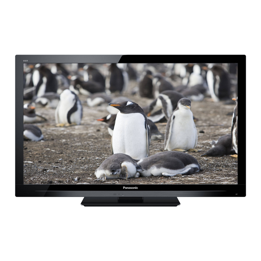 PANASONIC VIERA TC-L37E3 LCD TV OWNER'S MANUAL 