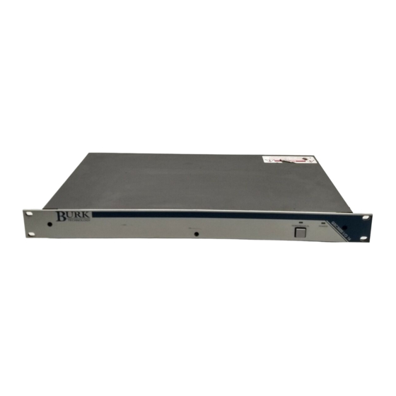 BURK Technology GSC3000 Quick Start Manual