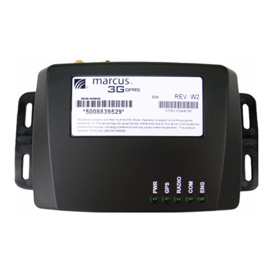 Discrete Wireless MARCUS 3G GPRS Installation Manual