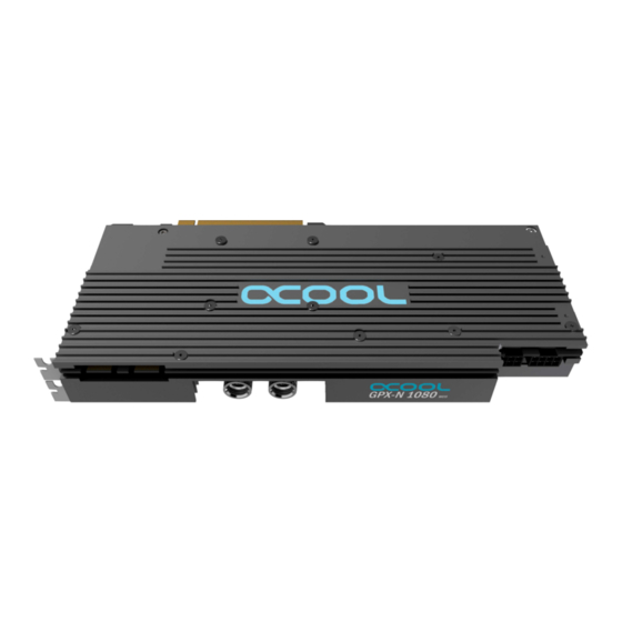Alphacool GPX-N 1080-M05 Instruction Manual
