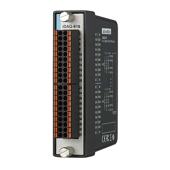 Advantech iDAQ-815 User Manual
