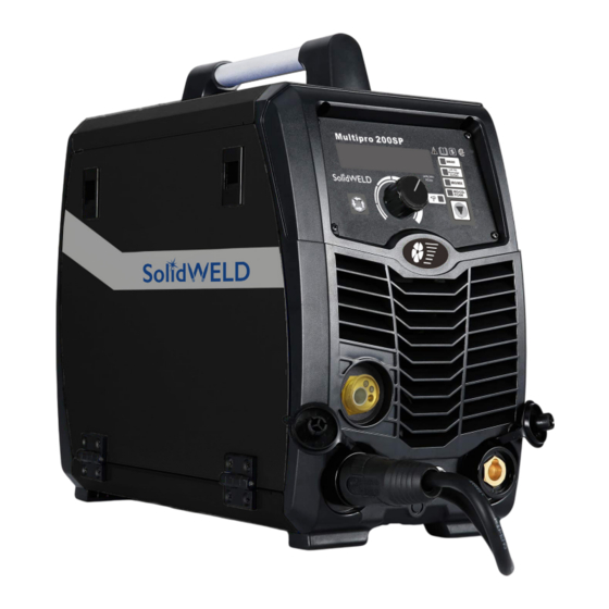SolidWELD Multipro 200 SP Manuals