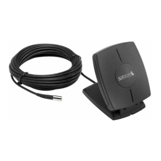 Sirius Satellite Radio ORBITER SM4000 Installation Manual