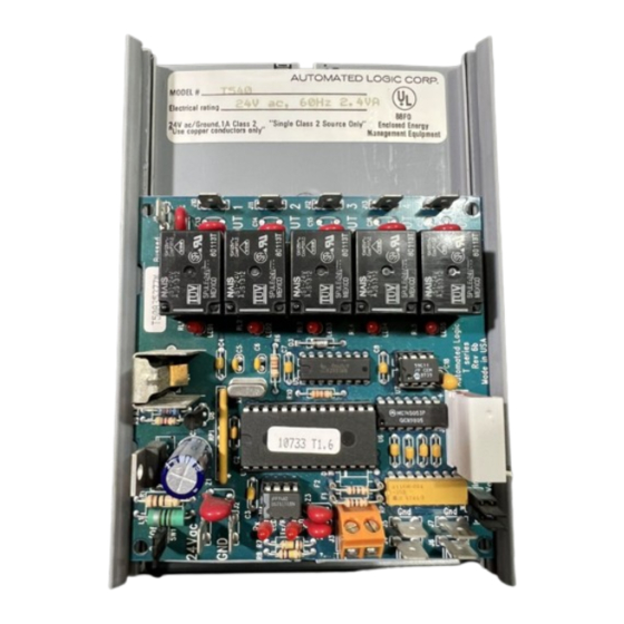 Automated Logic T-Line Series Technical Instructions