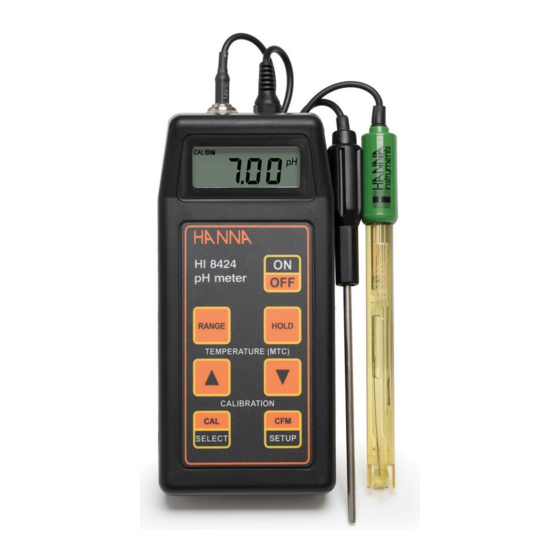 Hanna Instruments HI8424NEW Instruction Manual