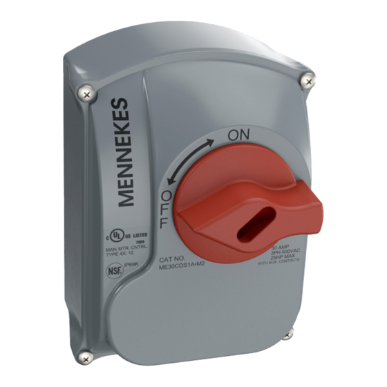 Mennekes ME 30CDS1A-M2 Mounting Instructions