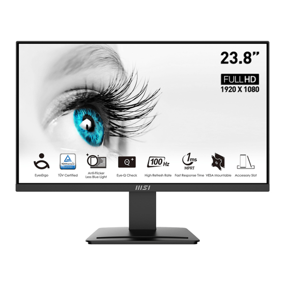 MSI PRO MP2412 User Manual