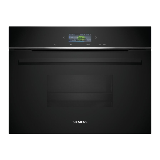 Siemens CD714GX 1 Series User Manual And Installation Instructions