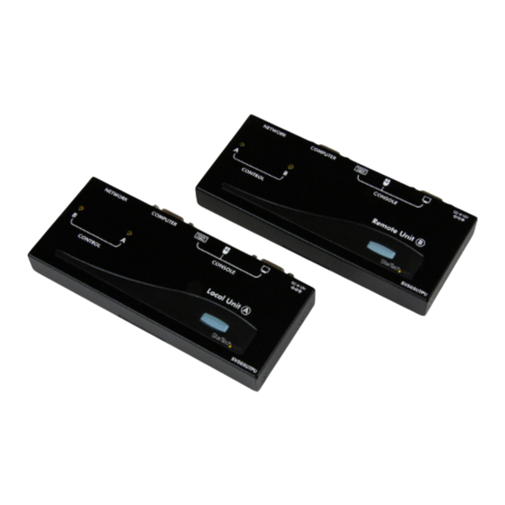 User Manuals: StarTech.com SV565UTPUGB USB KVM Extender