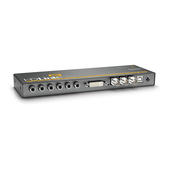 Blackmagicdesign HDLink Pro DVI Digital Operation Manual