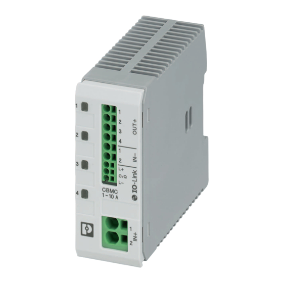 Phoenix Contact CBMC E4 24DC/1-10A IOL User Manual