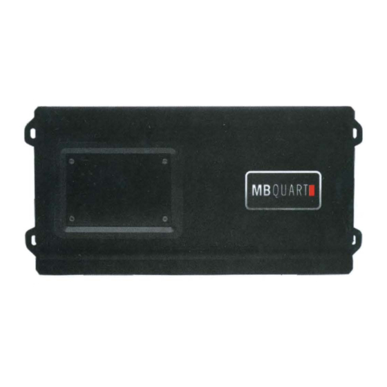 MB QUART RAl-150.2 Quick Start Installation Manual